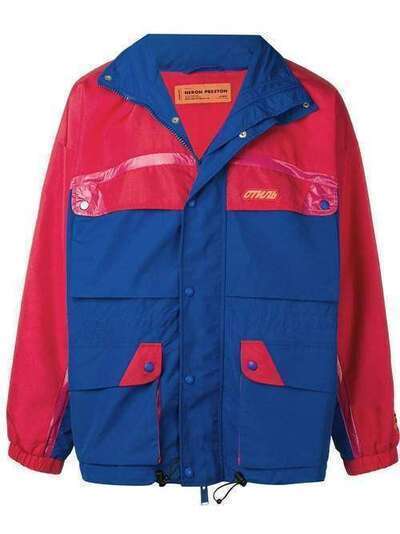 Heron Preston куртка с контрастными полосками HMEA025S19730012