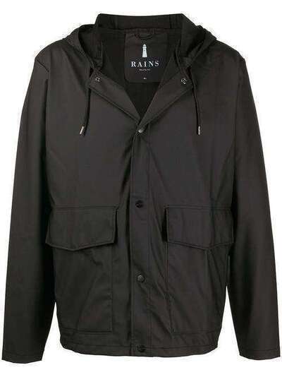Rains непромокаемая куртка с капюшоном HOODEDCOATBLACK157154