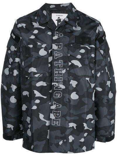 A BATHING APE® куртка-рубашка Gradation Camo Military M140021DBKX