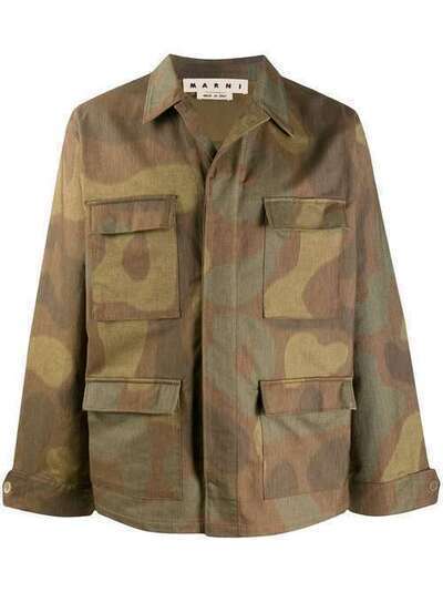 Marni куртка-рубашка с камуфляжным узором JUMU0054U0S52762