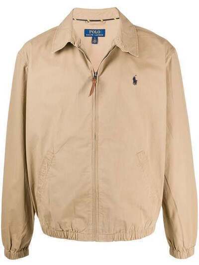 Polo Ralph Lauren куртка-рубашка на молнии с логотипом 710704084