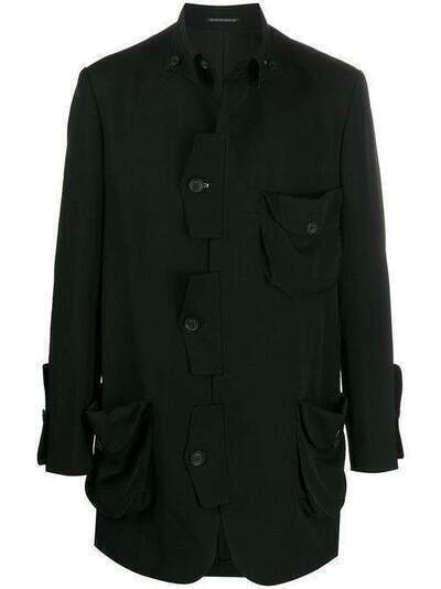 Yohji Yamamoto куртка с накладными карманами HNJ631002