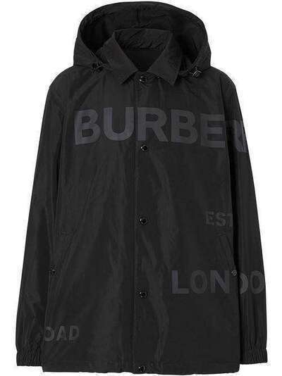 Burberry куртка-рубашка со съемным капюшоном 8027729