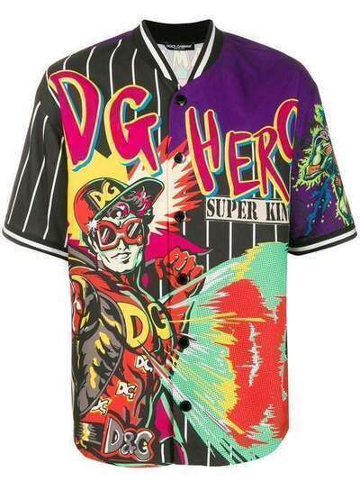 Dolce & Gabbana куртка-рубашка с принтом DG Hero G5FO3THH17W