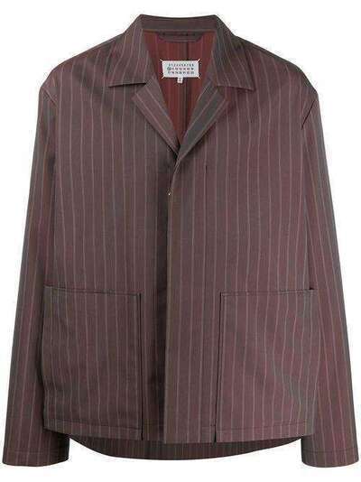 Maison Margiela куртка-рубашка в тонкую полоску S30BN0468S52724