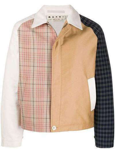Marni куртка-рубашка со вставками JUMU0060Q0STN942