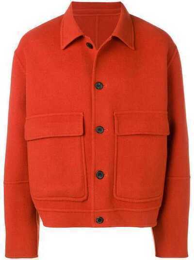 Ami Paris куртка-рубашка с накладными карманами H19M007255