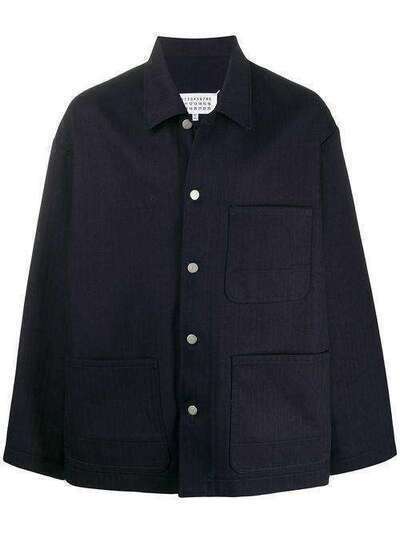 Maison Margiela куртка-рубашка с накладными карманами S50AM0445S30680