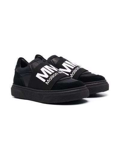 MM6 Maison Margiela Kids слипоны с логотипом