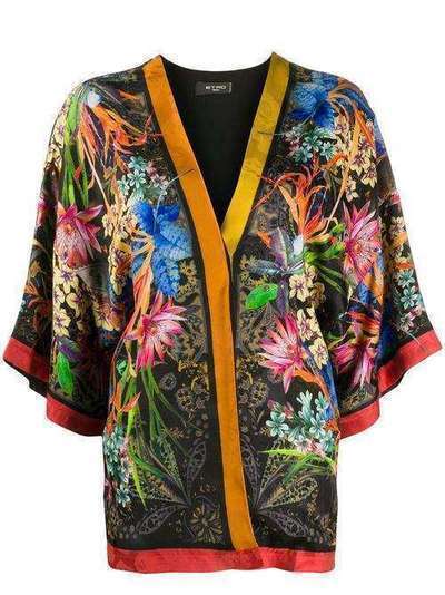 Etro кимоно с цветочным принтом 120615746