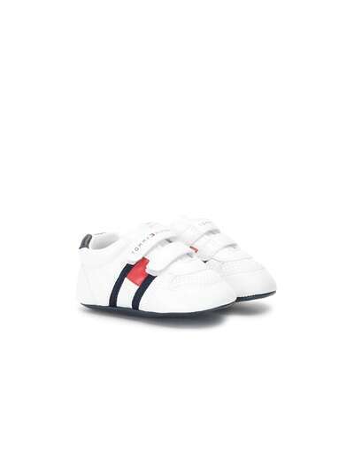 Tommy Hilfiger Junior кроссовки на липучках с логотипом