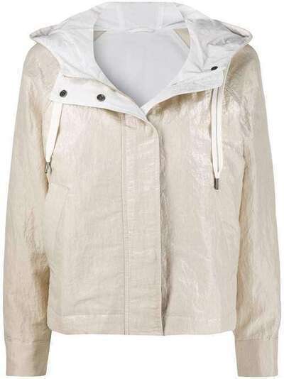 Brunello Cucinelli непромокаемая куртка с капюшоном MF5968964C5966
