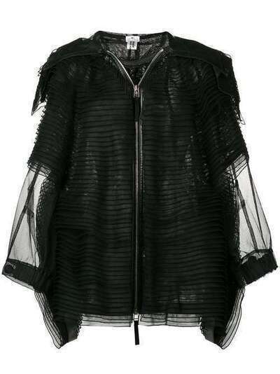 Comme Des Garçons Noir Kei Ninomiya плиссированный жакет из тюля 3CC002051