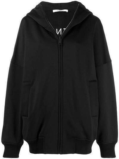 Givenchy куртка оверсайз на молнии с капюшоном BWJ009306W