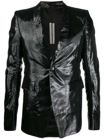 Rick Owens пиджак строгого кроя с эффектом металлик RU20S7738CEB