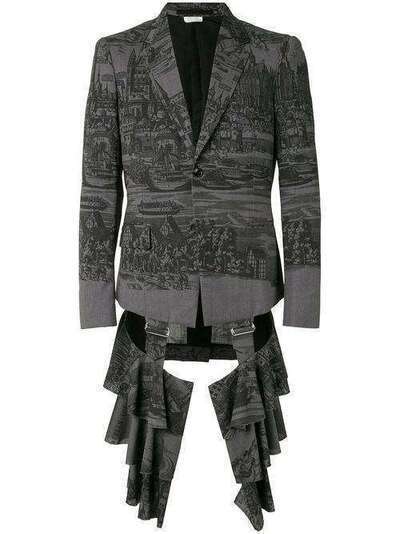 Comme Des Garçons Homme Plus пиджак с оборками PEJ025051