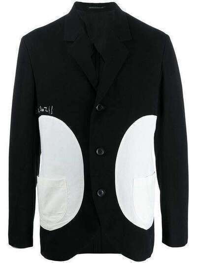 Yohji Yamamoto пиджак в стиле колор-блок HNJ75815