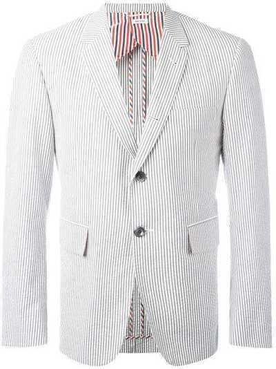 Thom Browne полосатый пиджак MJC001H00572