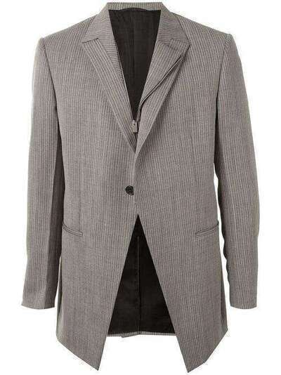 1017 ALYX 9SM полосатый пиджак с косой молнией AAMTA0017FA01