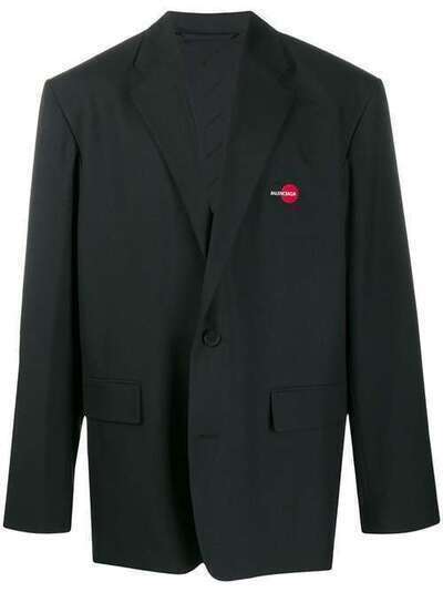 Balenciaga пиджак Uniform свободного кроя с логотипом 621995TXI17