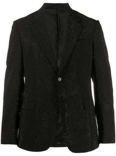 Versace однобортный пиджак с кристаллами A86121A232388