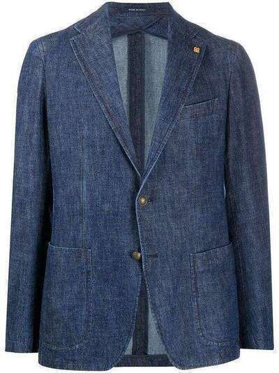 Tagliatore фактурный пиджак с закругленным подолом 1SML22KB2UEL018