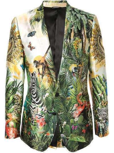 Dolce & Gabbana пиджак с принтом G2LK0TGEH62