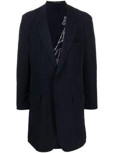 Yohji Yamamoto пиджак с вышивкой HNJ19501