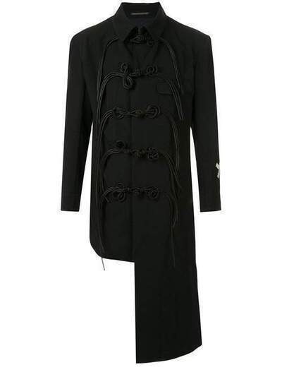 Yohji Yamamoto куртка с асимметричным подолом HCJ49100
