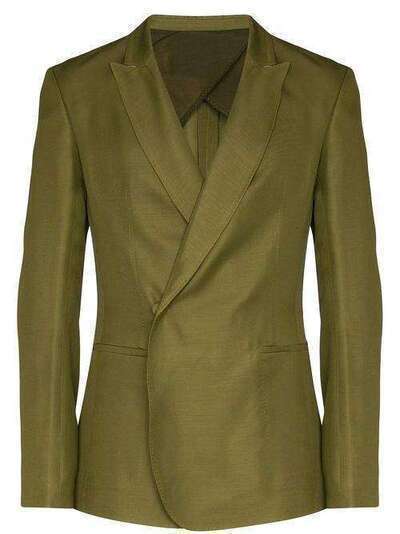Haider Ackermann двубортный пиджак с потайной пуговицей 2033000131035