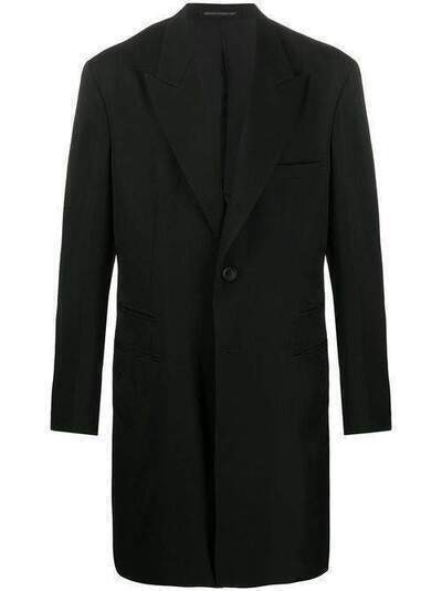 Yohji Yamamoto длинный пиджак узкого кроя HNJ34100