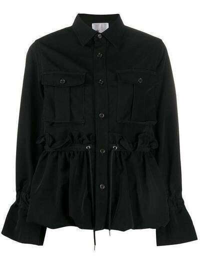 Comme Des Garçons Noir Kei Ninomiya куртка на пуговицах с кулиской 3EJ032051