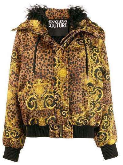 Versace Jeans Couture куртка с капюшоном и принтом Baroque C4HUA952S0534