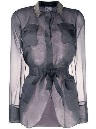 Fabiana Filippi полупрозрачная куртка-рубашка GCD260B9960000C037