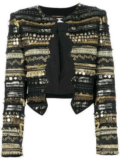 Saint Laurent приталенный пиджак с вышивкой 506442Y117W