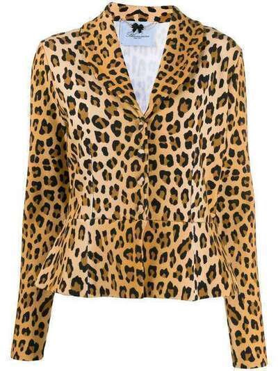 Blumarine пиджак с леопардовым принтом 16100