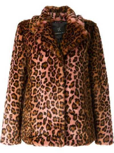 Unreal Fur шуба с леопардовым принтом URF2410035BLL