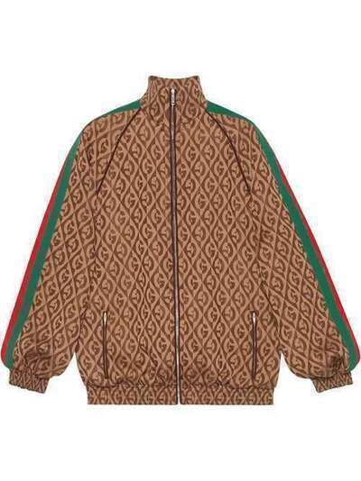 Gucci куртка-бомбер с узором G Rhombus 596002XJBUT