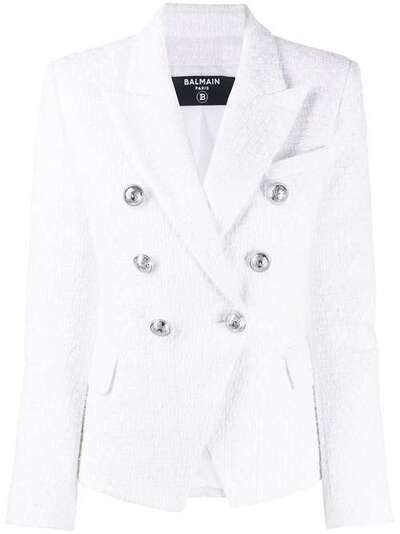 Balmain двубортный приталенный пиджак TF07110C241