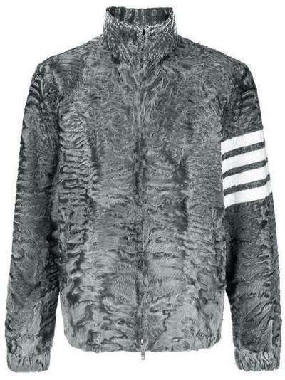 Thom Browne меховая куртка с 4 полосками MJO074X01166