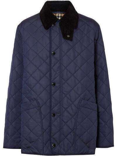 Burberry стеганая куртка с узором аргайл 8014322