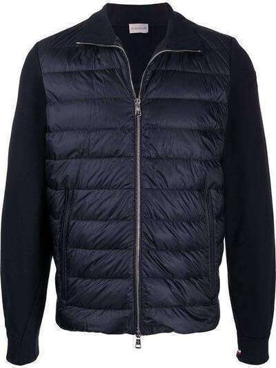 Moncler стеганая куртка с контрастными рукавами 8G50540V8120