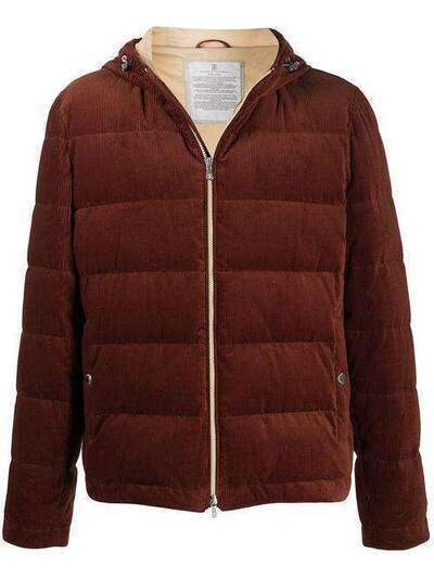 Brunello Cucinelli вельветовая куртка-пуховик MQ4041744CP461