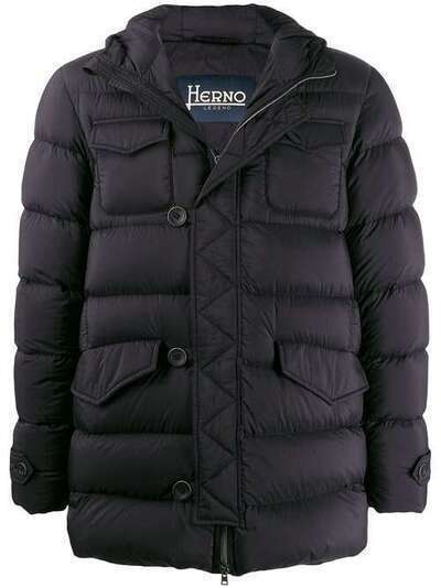 Herno куртка-пуховик с накладными карманами