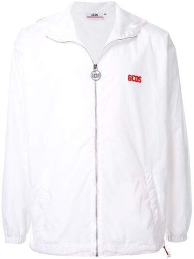 Gcds куртка на молнии с капюшоном и логотипом CC94M040183