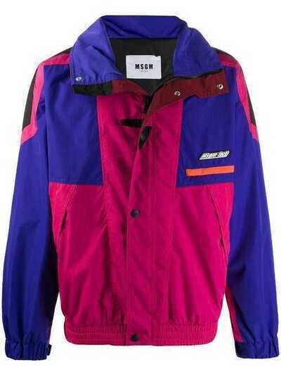 MSGM спортивная куртка в стиле колор-блок 2740MH05Y195518