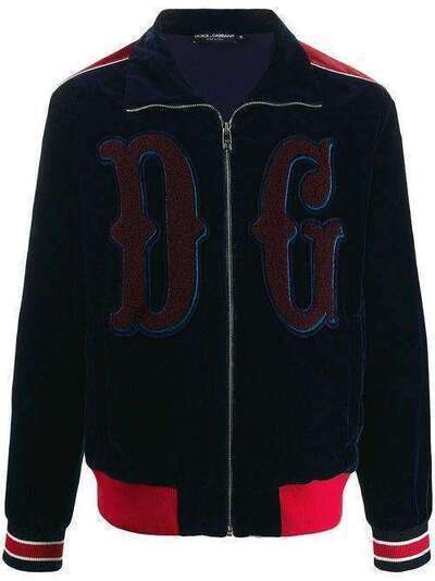 Dolce & Gabbana спортивная куртка с вышитым логотипом G9OS5ZG7TDU