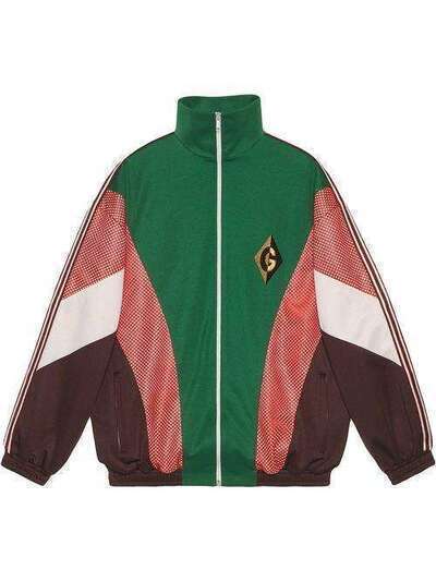 Gucci куртка на молнии с нашивкой G Rhombus 587372XJBOJ