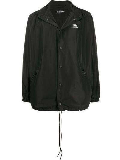 Balenciaga непромокаемая куртка с логотипом 608796TYD36