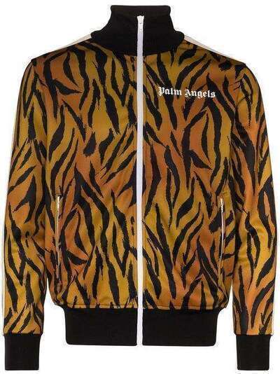 Palm Angels спортивная куртка с тигровым принтом PMBD001E20FAB0066001